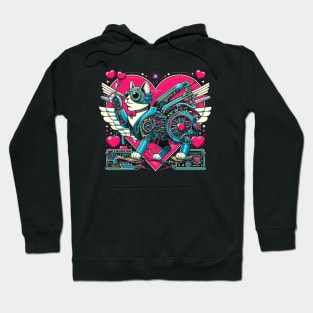 Flirting Expert Robotic Cat Hoodie